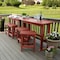 Highwood Usa Lehigh 6pc Counter Height Outdoor Patio Furniture Balcony Set AD-KITBALC101-RED - alternate 2